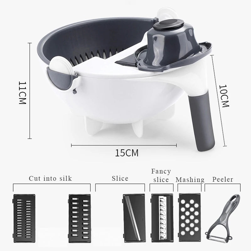 Multifunctional Vegetable Cutter Vegetable Slicer Household Potato Slicer Potato Chip Slicer Radish Kitchen Tool Kitchen Product - Shopping Time Australia -