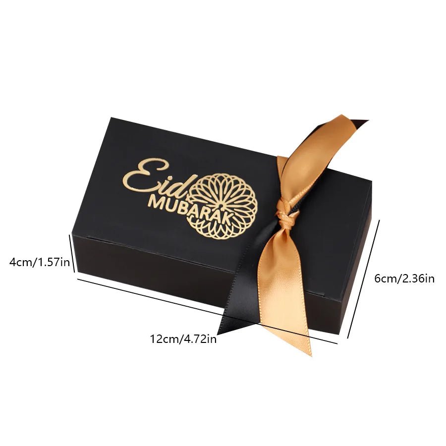 10Pcs Black Or White Eid Mubarak Gift Boxes - Shopping Time Australia
