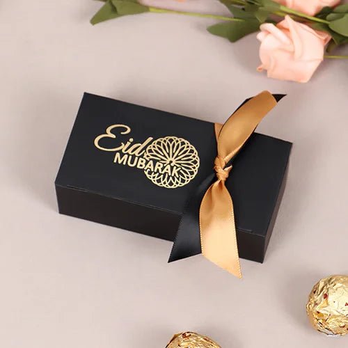 10Pcs Black Or White Eid Mubarak Gift Boxes - Shopping Time Australia