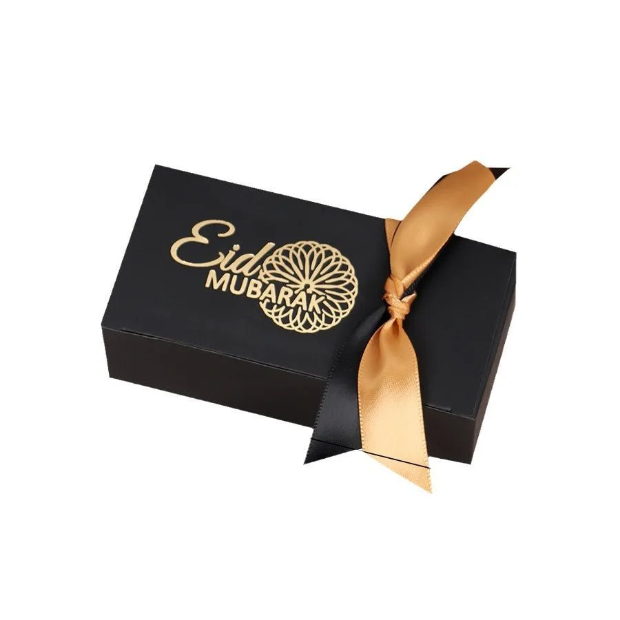 10Pcs Black Or White Eid Mubarak Gift Boxes - Shopping Time Australia