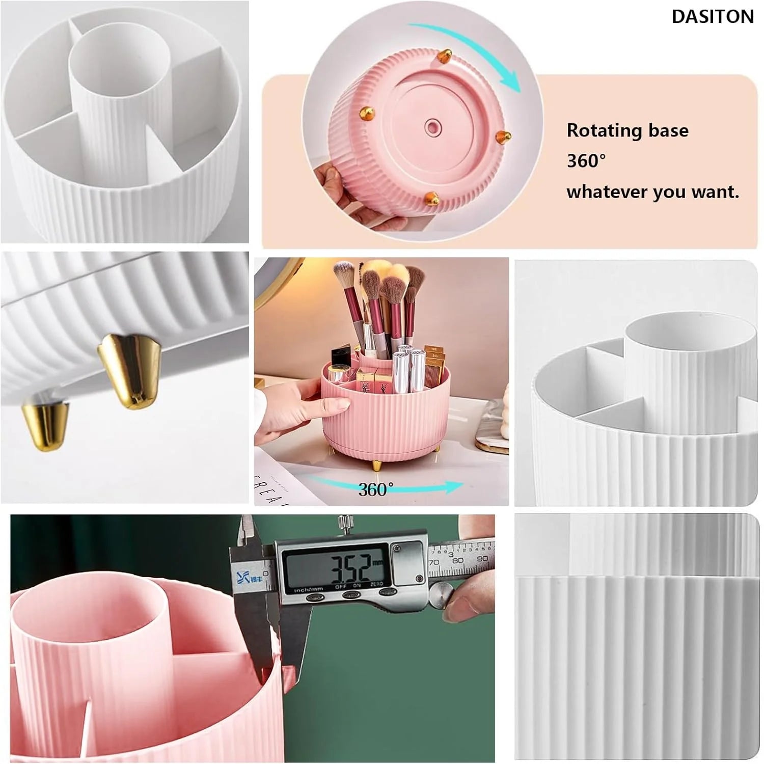 360 Rotating Makeup Storage Organiser - Shopping Time Australia - Makeup Accessories