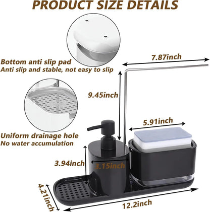 4 - in - 1 Kitchen Soap Dispenser Set - Shopping Time Australia