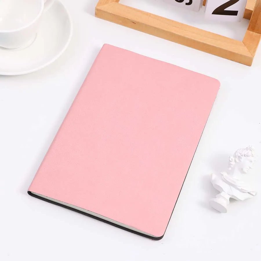 A5 Soft Leather Notebook, 120 Pages, Office Stationery, Waterproof Cover, Comfortable Touch, Hot Selling - Shopping Time Australia - 