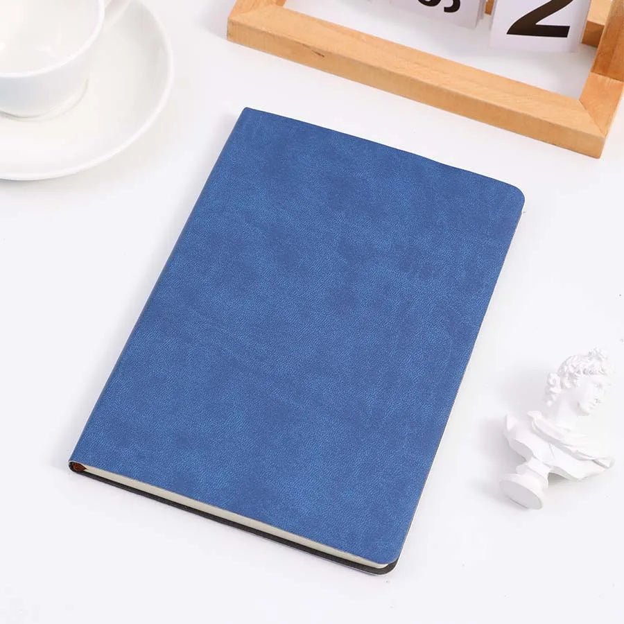 A5 Soft Leather Notebook, 120 Pages, Office Stationery, Waterproof Cover, Comfortable Touch, Hot Selling - Shopping Time Australia - 