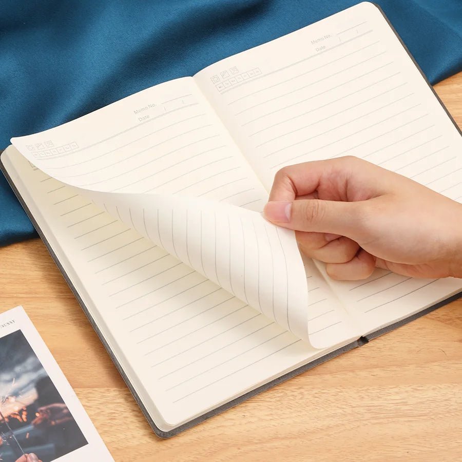 A5 Soft Leather Notebook, 120 Pages, Office Stationery, Waterproof Cover, Comfortable Touch, Hot Selling - Shopping Time Australia - 