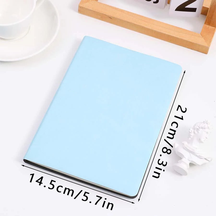 A5 Soft Leather Notebook, 120 Pages, Office Stationery, Waterproof Cover, Comfortable Touch, Hot Selling - Shopping Time Australia - 