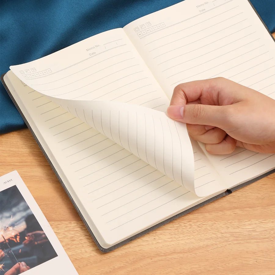 A5 Soft Leather Notebook, 120 Pages, Office Stationery, Waterproof Cover, Comfortable Touch, Hot Selling - Shopping Time Australia - 
