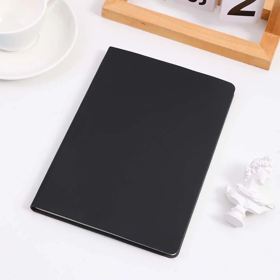 A5 Soft Leather Notebook, 120 Pages, Office Stationery, Waterproof Cover, Comfortable Touch, Hot Selling - Shopping Time Australia - 