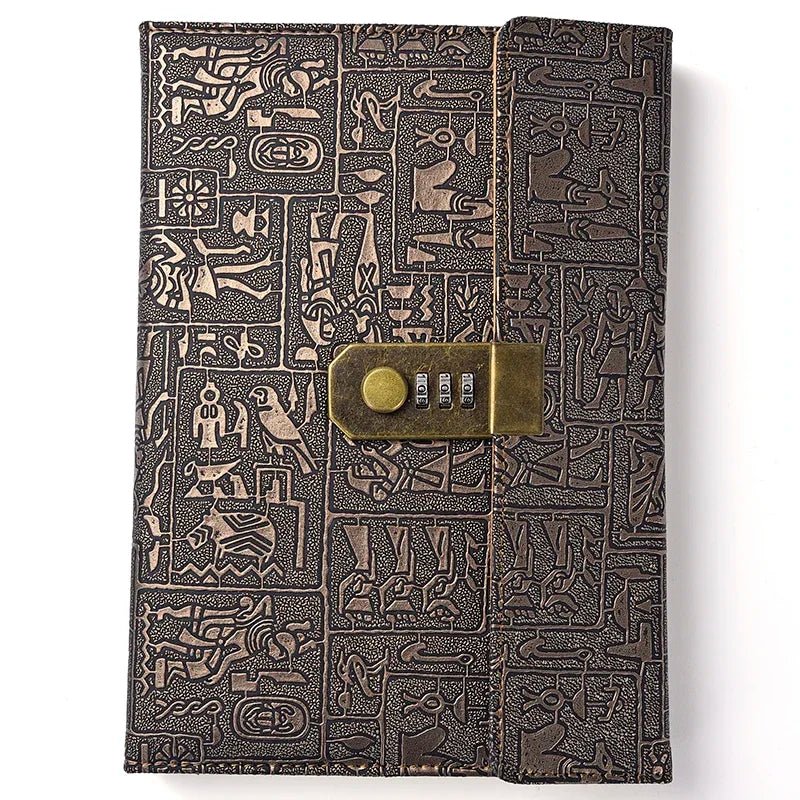 A6/A5/B5 Vintage Notebook With Lock Retro Leather Diary Journal Notebook Sketchbook Stationery School Office Supplies Note Book - Shopping Time Australia - 
