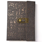 A6/A5/B5 Vintage Notebook With Lock Retro Leather Diary Journal Notebook Sketchbook Stationery School Office Supplies Note Book - Shopping Time Australia - 