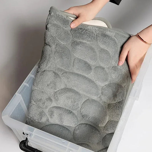 Bathroom Coral Fleece Floor Mat - Shopping Time Australia