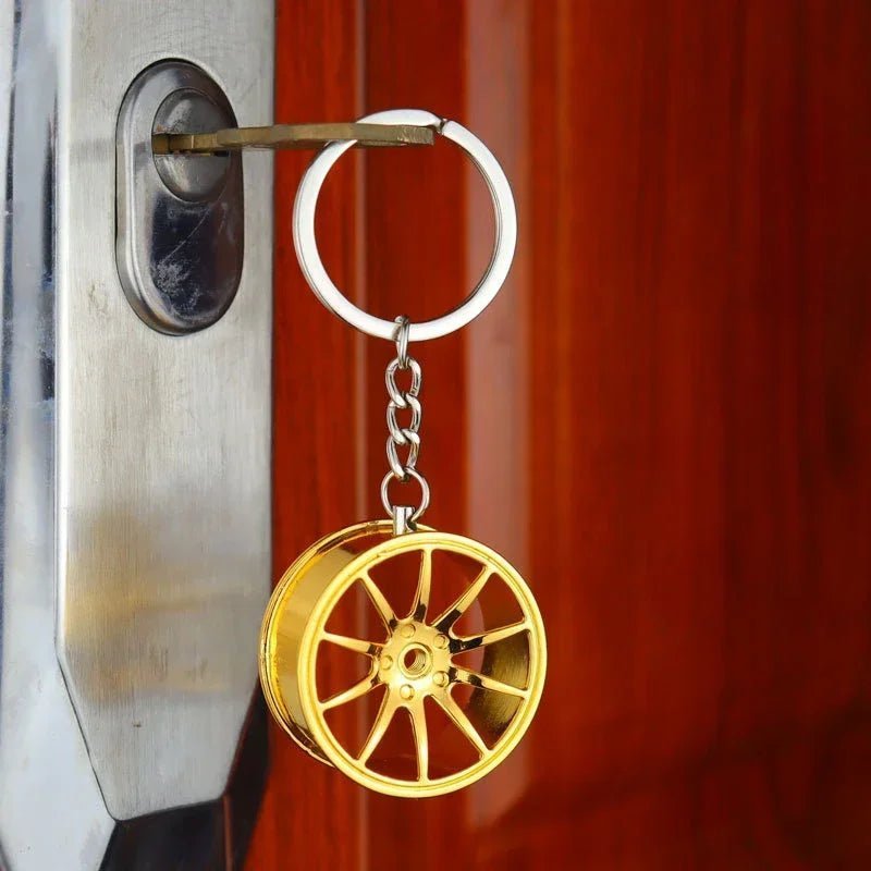 Black Colour Car Rims Keychain - Shopping Time Australia