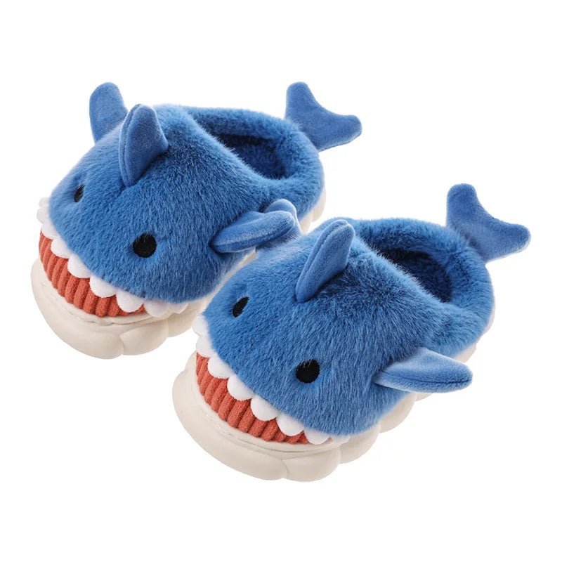 Children's Cartoon Shark Cotton Slippers - Shopping Time Australia