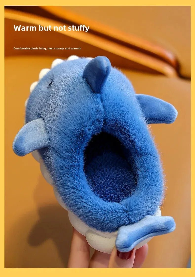 Children's Cartoon Shark Cotton Slippers - Shopping Time Australia