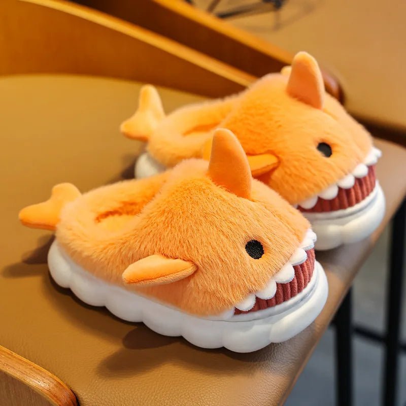 Children's Cartoon Shark Cotton Slippers - Shopping Time Australia