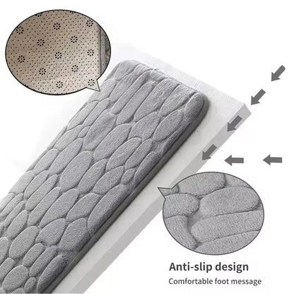 Coral Fleece Memory Foam Absorbent Floor Mat - Shopping Time Australia