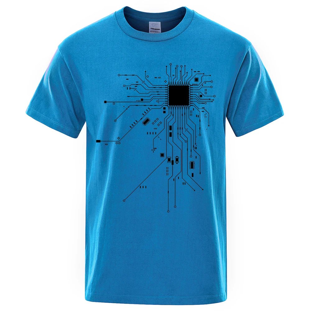 CPU Processor Circuit Diagram T Shirt Men - Shopping Time Australia - T-Shirts