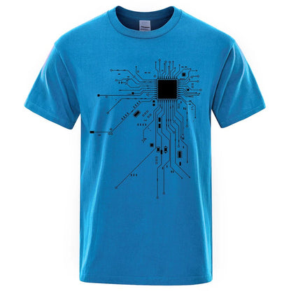 CPU Processor Circuit Diagram T Shirt Men - Shopping Time Australia - T-Shirts