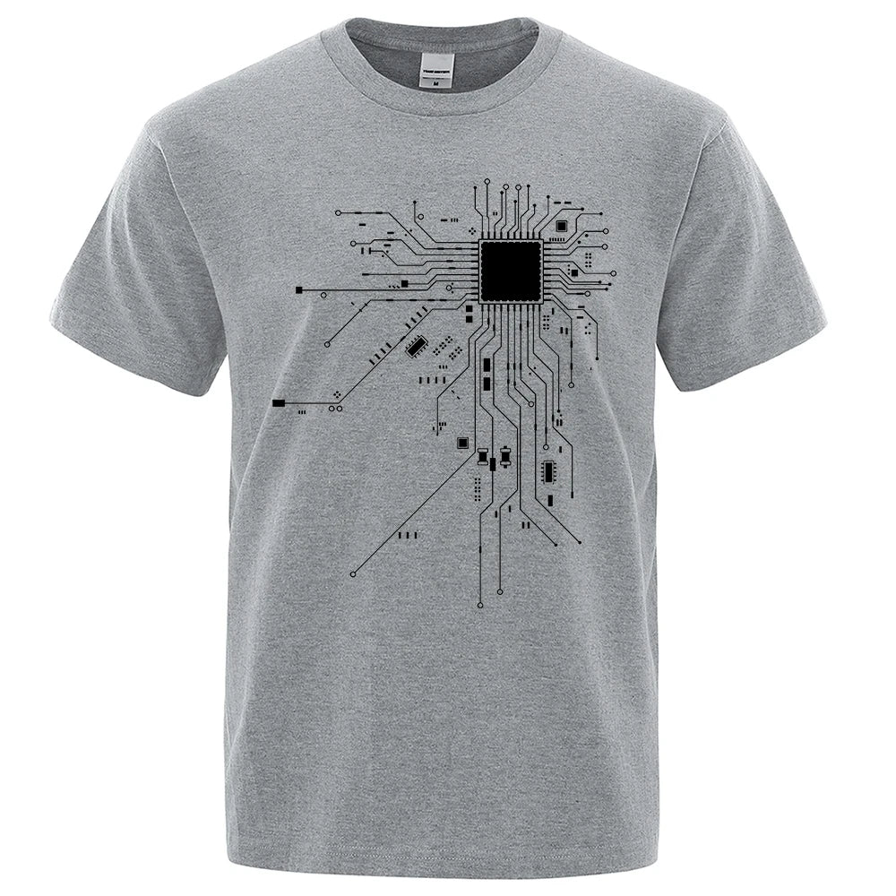 CPU Processor Circuit Diagram T Shirt Men - Shopping Time Australia - T-Shirts