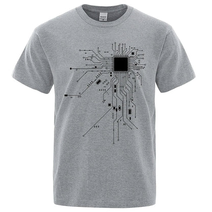 CPU Processor Circuit Diagram T Shirt Men - Shopping Time Australia - T-Shirts