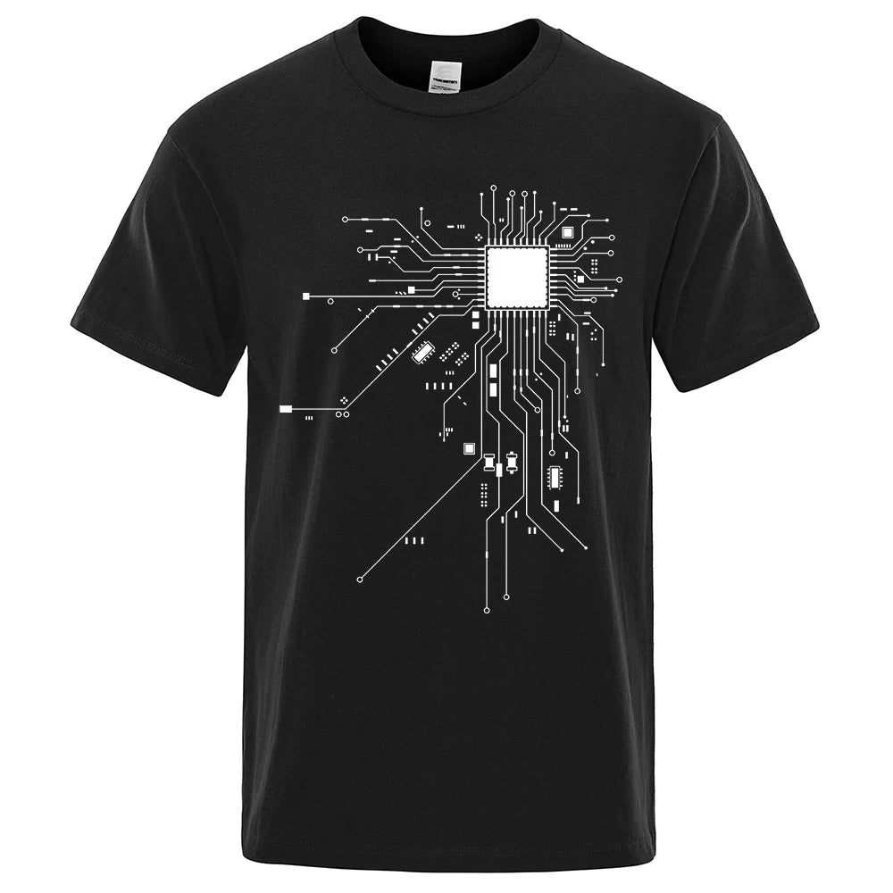 CPU Processor Circuit Diagram T Shirt Men - Shopping Time Australia - T-Shirts