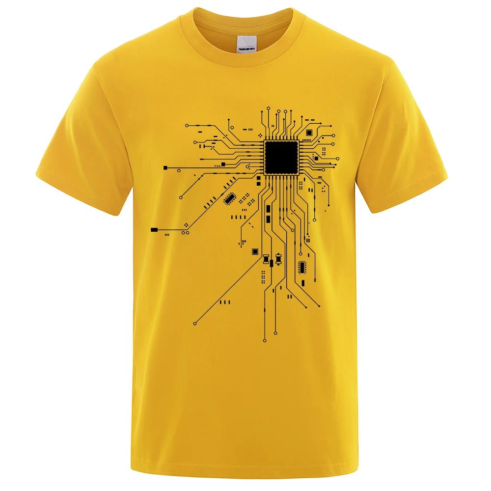 CPU Processor Circuit Diagram T Shirt Men - Shopping Time Australia - T-Shirts