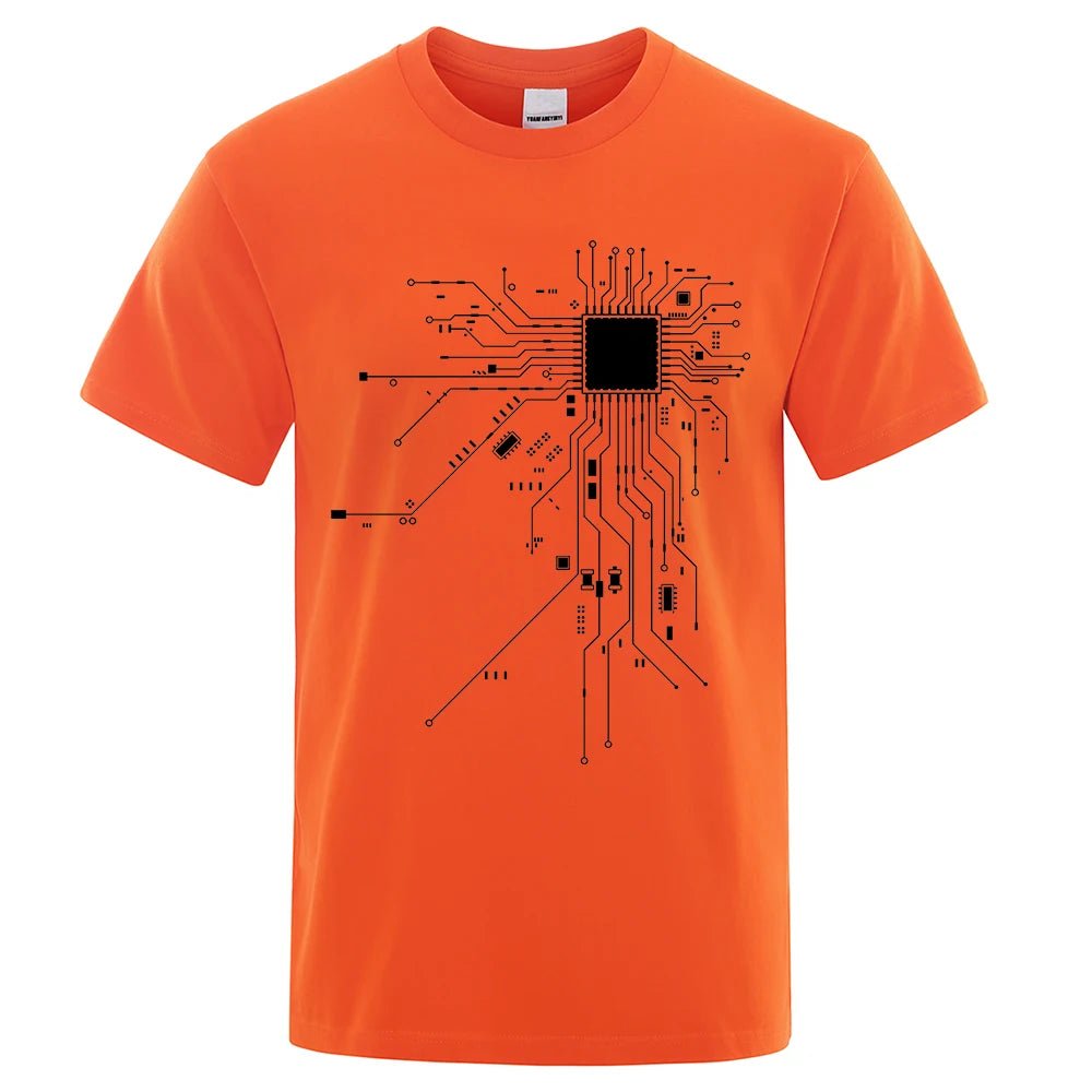 CPU Processor Circuit Diagram T Shirt Men - Shopping Time Australia - T-Shirts