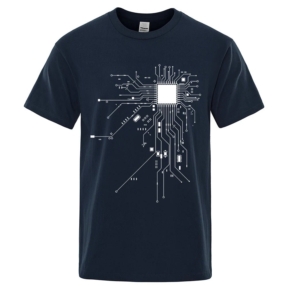 CPU Processor Circuit Diagram T Shirt Men - Shopping Time Australia - T-Shirts