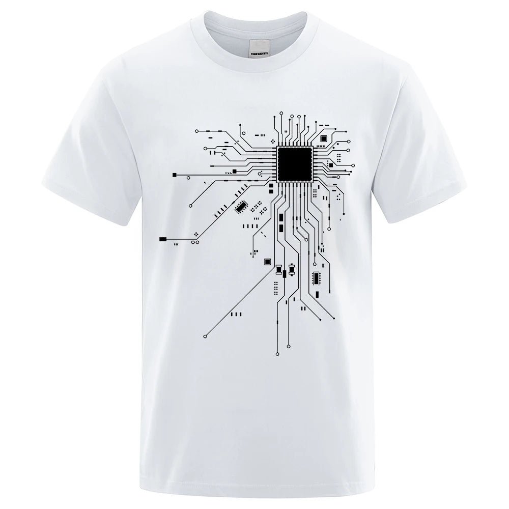 CPU Processor Circuit Diagram T Shirt Men - Shopping Time Australia - T-Shirts