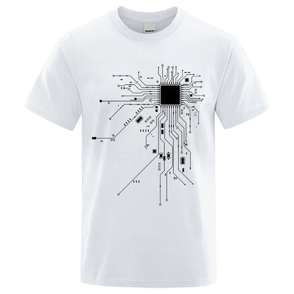 CPU Processor Circuit Diagram T Shirt Men - Shopping Time Australia - T-Shirts