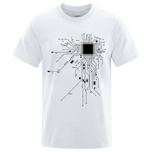 CPU Processor Circuit Diagram T Shirt Men - Shopping Time Australia - T-Shirts