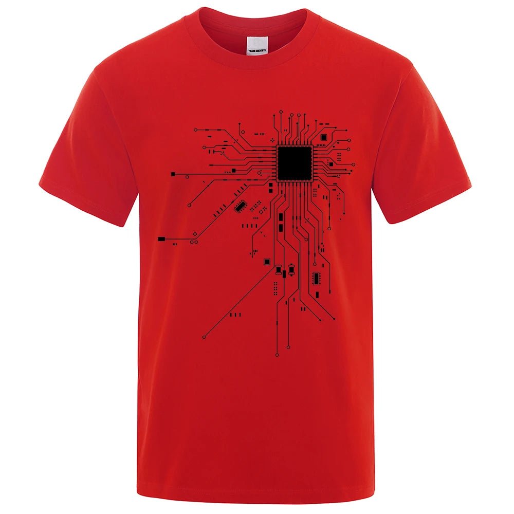 CPU Processor Circuit Diagram T Shirt Men - Shopping Time Australia - T-Shirts