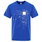 CPU Processor Circuit Diagram T Shirt Men - Shopping Time Australia - T-Shirts