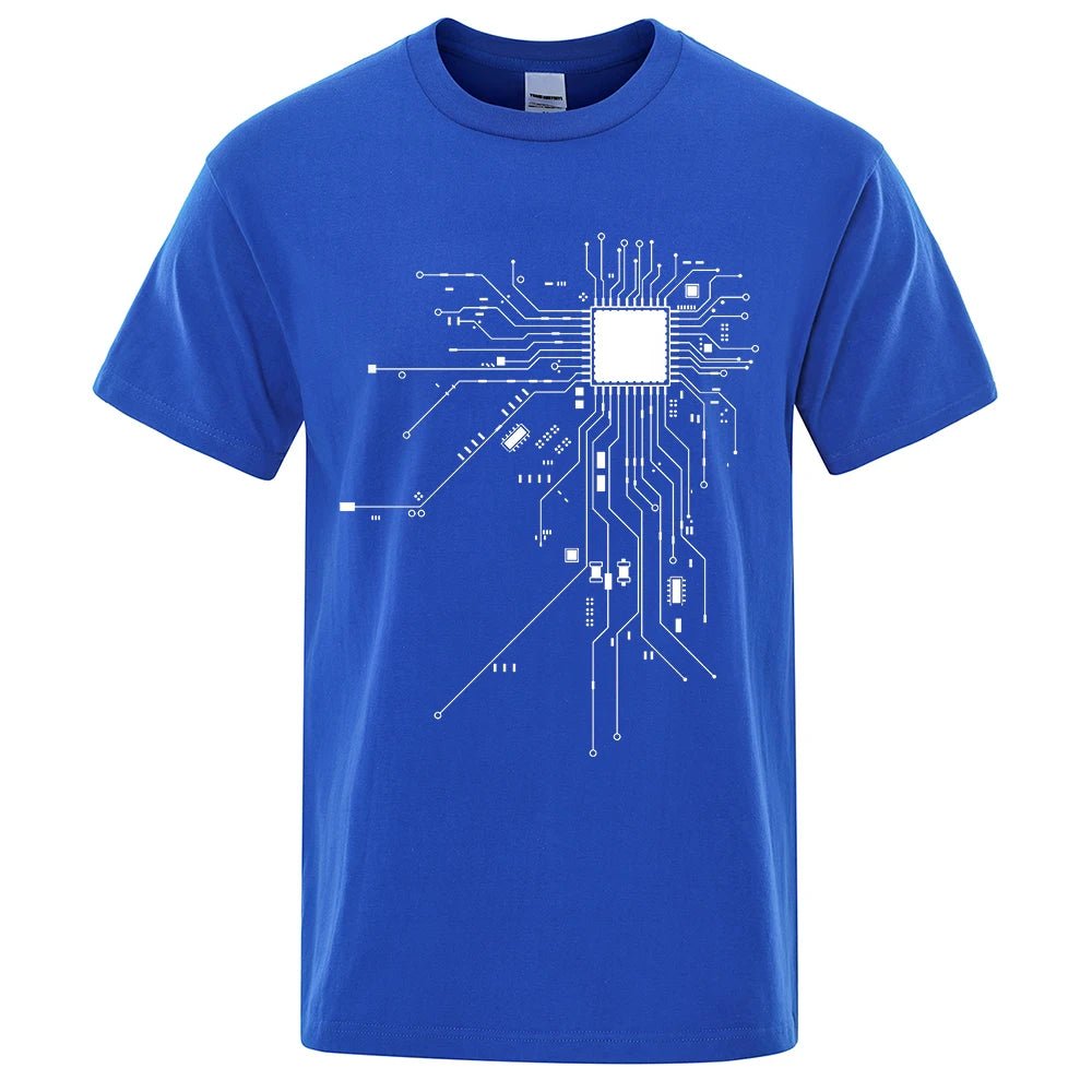 CPU Processor Circuit Diagram T Shirt Men - Shopping Time Australia - T-Shirts