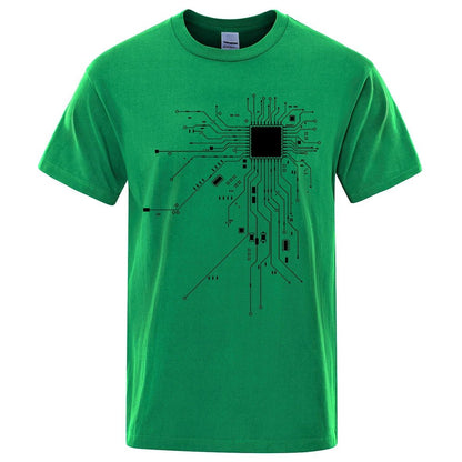 CPU Processor Circuit Diagram T Shirt Men - Shopping Time Australia - T-Shirts