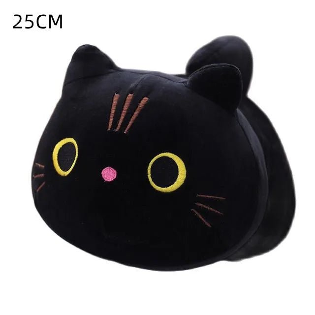 Cuddley Black Cat Shaped Soft Plush Toy - Shopping Time Australia
