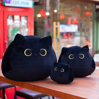 Cuddley Black Cat Shaped Soft Plush Toy - Shopping Time Australia