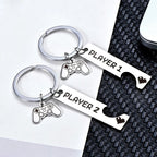 Cute Gamer Couple Keychain Valentine - Shopping Time Australia