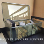 Dark Green Acrylic Storage Organiser - Shopping Time Australia