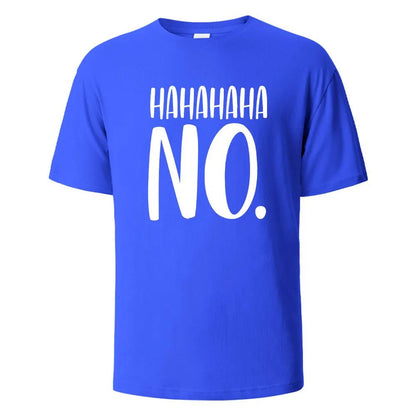 Hahaha No Print T-Shirt - Shopping Time Australia - 