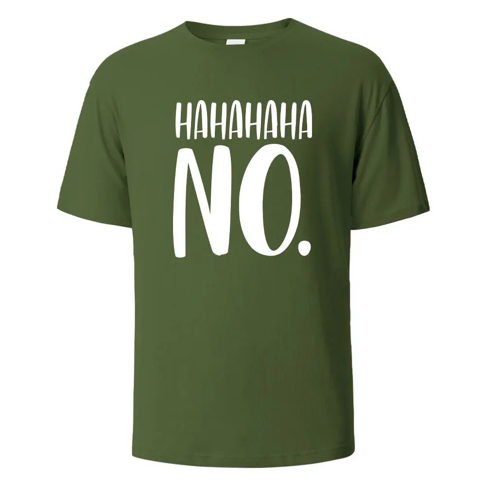 Hahaha No Print T-Shirt - Shopping Time Australia - 