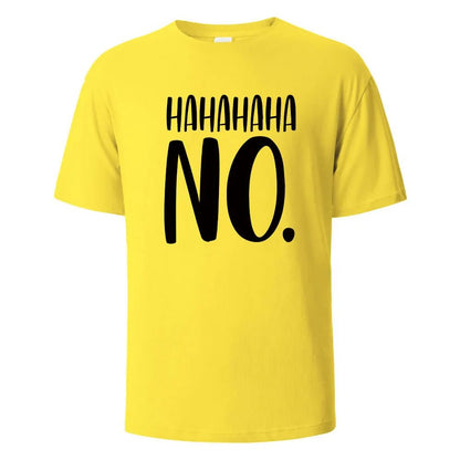 Hahaha No Print T-Shirt - Shopping Time Australia - 