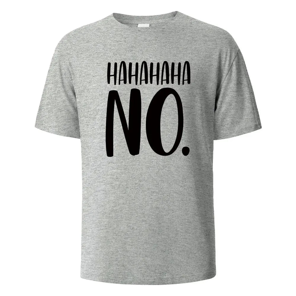 Hahaha No Print T-Shirt - Shopping Time Australia - 