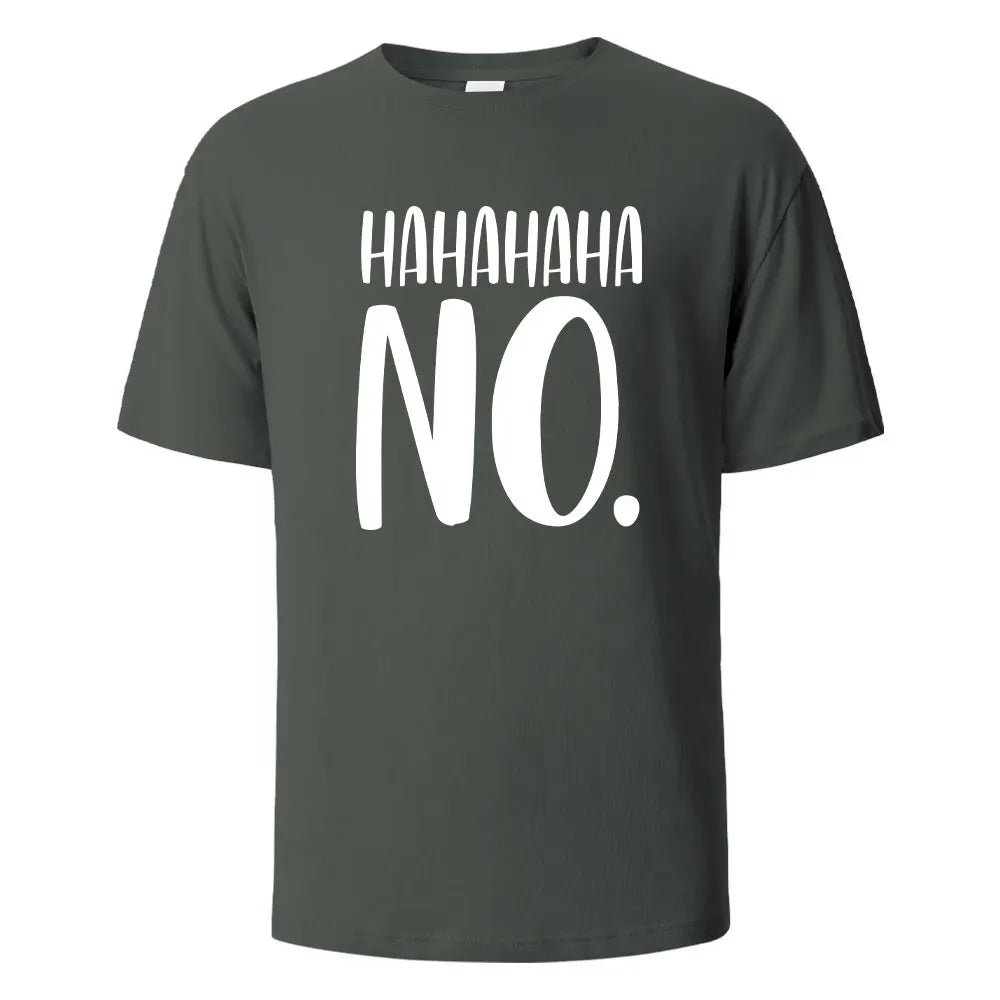 Hahaha No Print T-Shirt - Shopping Time Australia - 