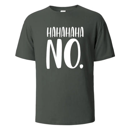 Hahaha No Print T-Shirt - Shopping Time Australia - 
