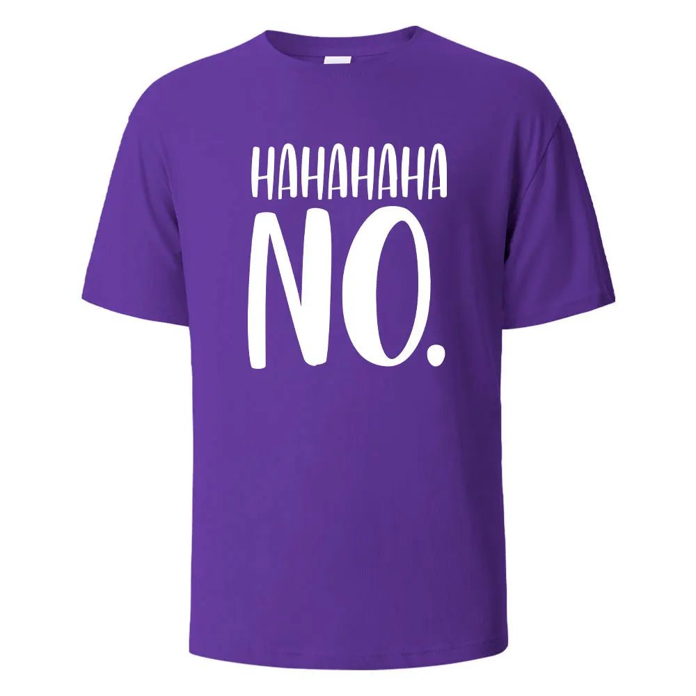 Hahaha No Print T-Shirt - Shopping Time Australia - 