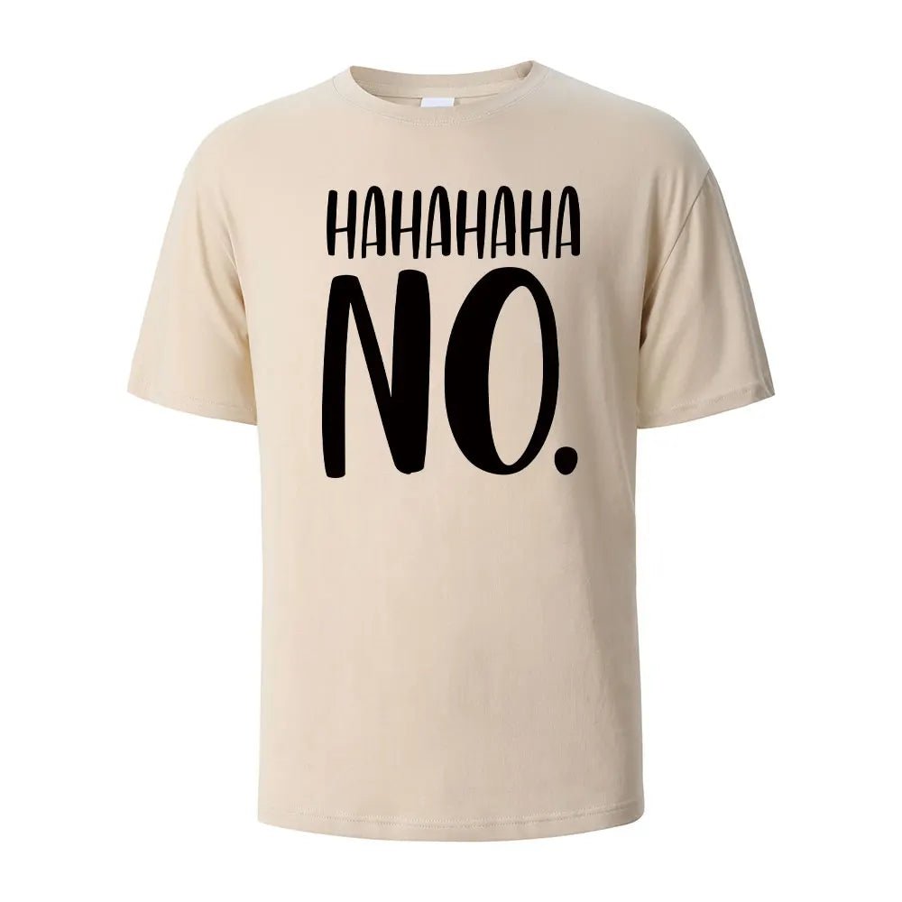 Hahaha No Print T-Shirt - Shopping Time Australia - 