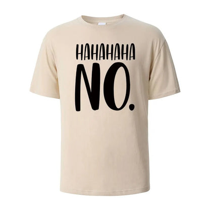 Hahaha No Print T-Shirt - Shopping Time Australia - 