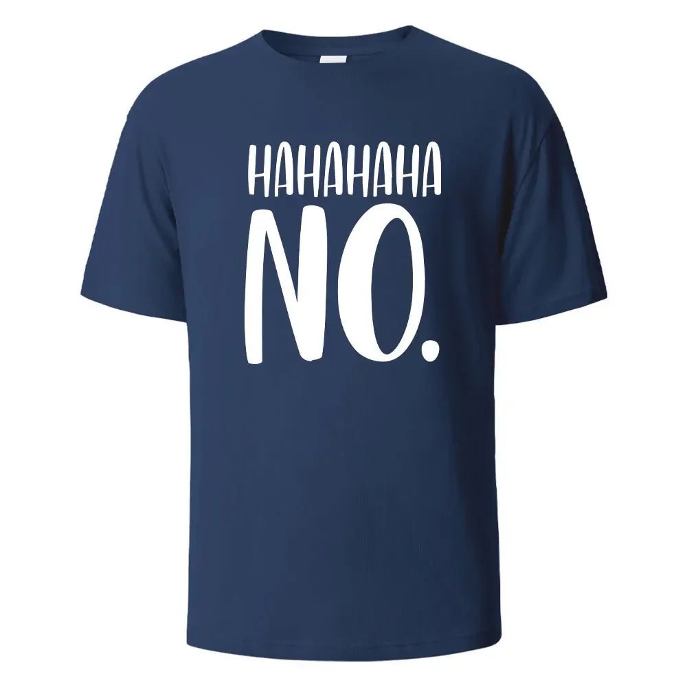 Hahaha No Print T-Shirt - Shopping Time Australia - 