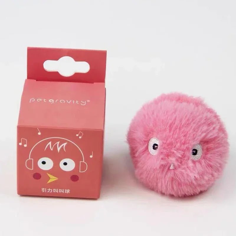 Interactive Plush Cat Toy Ball - Shopping Time Australia